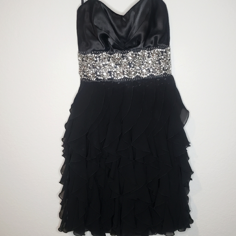Arden B. Black Strapless Dress